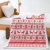 Blanket 2D Digital Printing Christmas Lamb Fleece Crystal Fleece Blanket Blanket