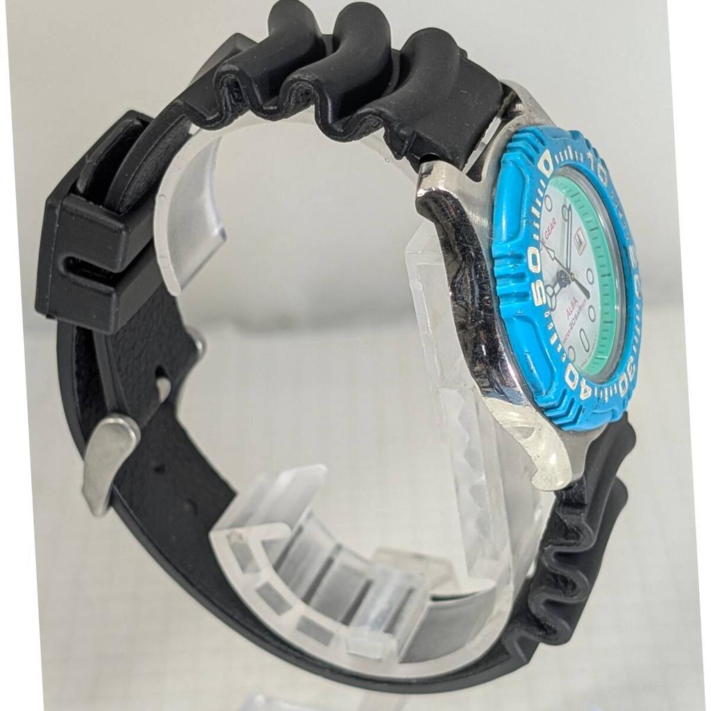 SEIKO ALBA AQUAGEAR and strap working K-95 (Battery replaced, condition)