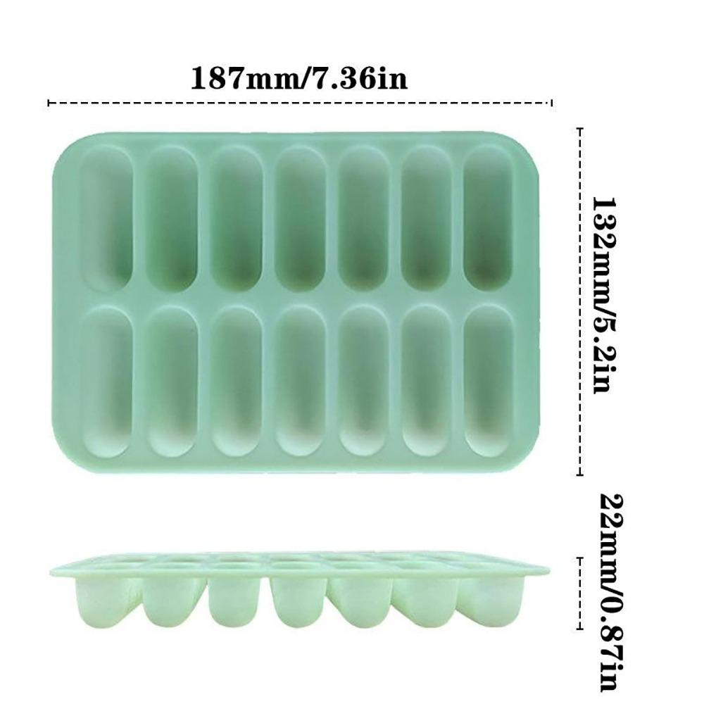 Kitchen Sausage Maker Mould Silicone Mold DIY Non-Stick 14 Form With Lid Making Sausage Mold Hot Dog Making Mould Cooking Tools