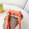 Adjustable Crossbody Lanyard Card Slot Cover for IPhone Air 17 16 15 14 13 Pro Max Color Silicone Wallet Holder Shockproof Case