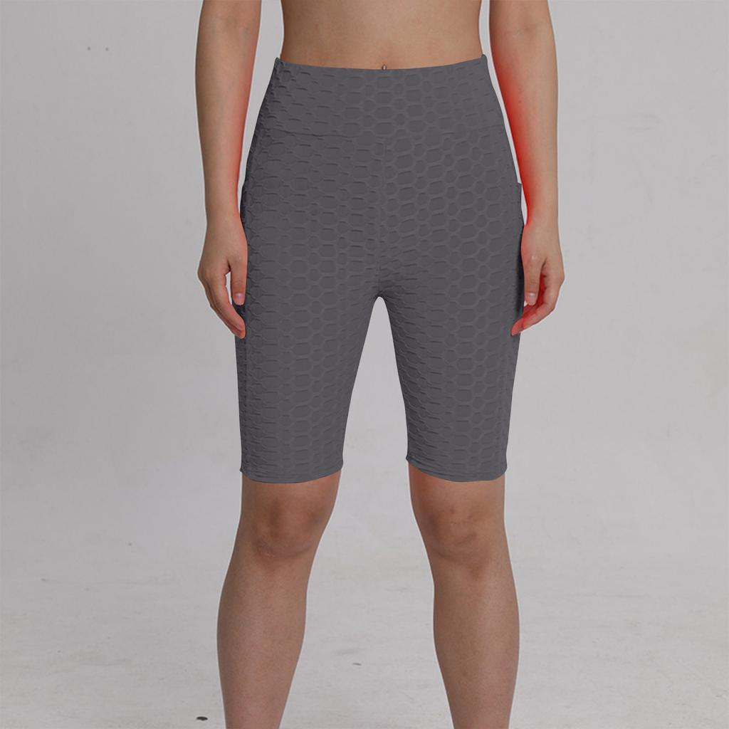 Women's Sexy Capris, Yoga, Fitness, Peaches,Buttocks, Bubble Sports Leggings With Pockets