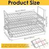 2/3 Tier Air Fryer Rack Stainless Steel Air Fryer Grill Grate Heat Resistant Dehydrator Racks for Cooking Kitchen Accessories