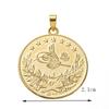 Ciondolo Moneta Turca Colore Oro Totem Arabo Collane Ciondoli Rame Regali Sposa Gioielli Matrimonio Etnici Musulmani Bijoux Donna