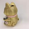 Lucky Cat Small Feng Shui Gold Traditional Craftsman Toko Kakinuma Kimekomi Doll Made In Japan