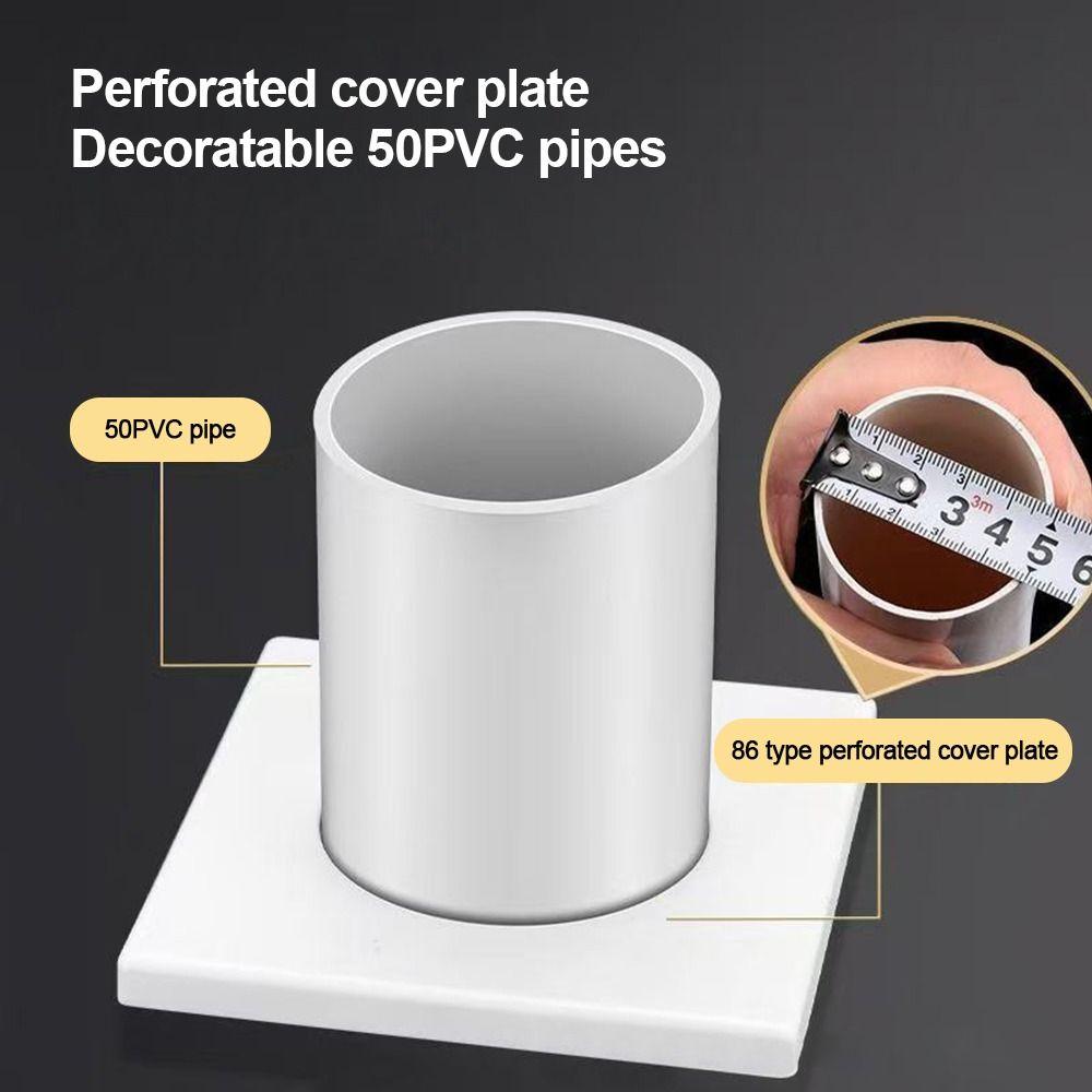 86Type Wall Hole Cover Easy Install Hole Cap Creative Air-conditioning Dust Plug  Pipe Sealing