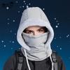 Winter Headwear Polyester Warm Hat Scarf and Mask Combo for Biking Skiing And Outdoor Sports Warm Ushanka