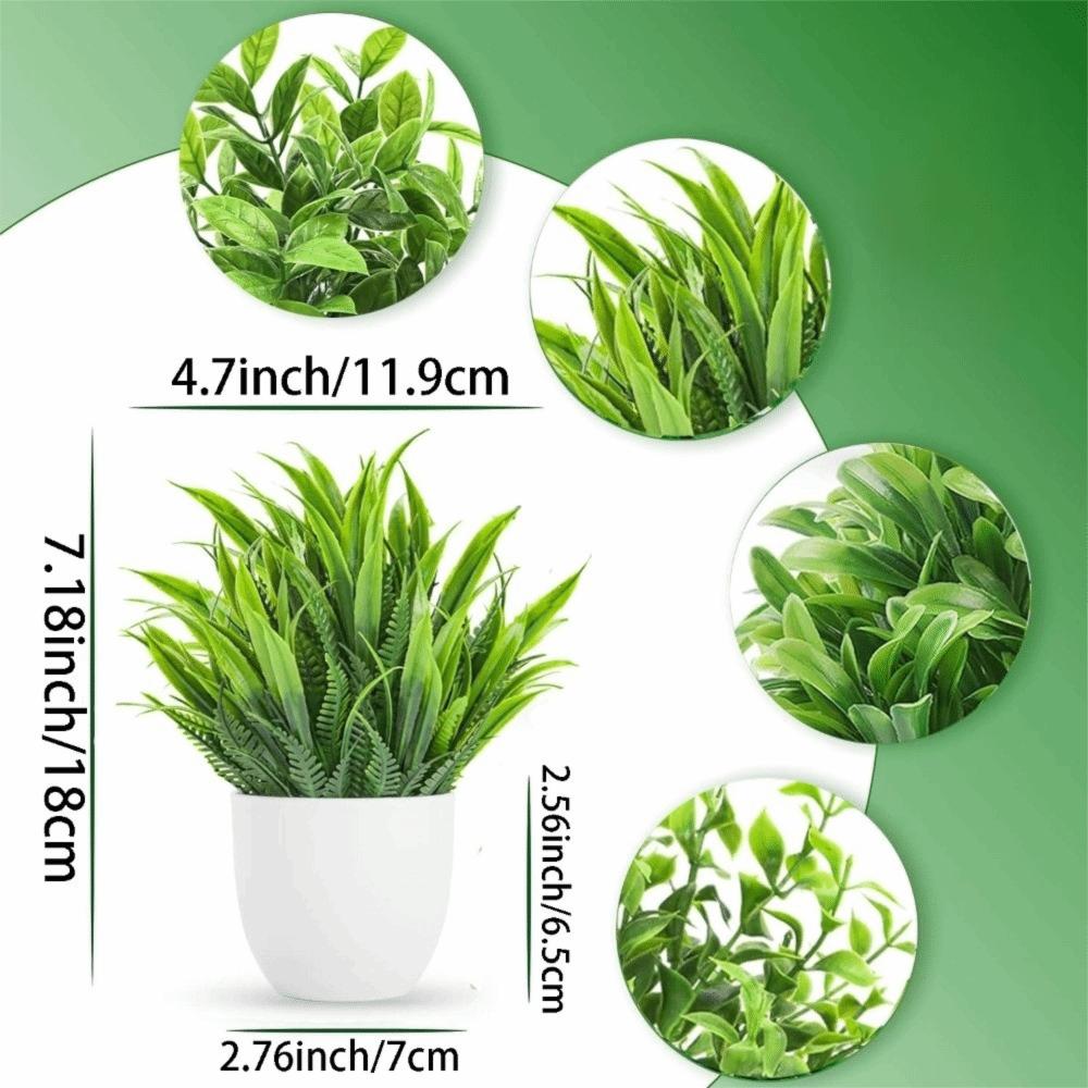 New Fake Potted Flowers Bonsai Table Decor Artificial Flower False Plants Potted Ornaments Home Garden Decor