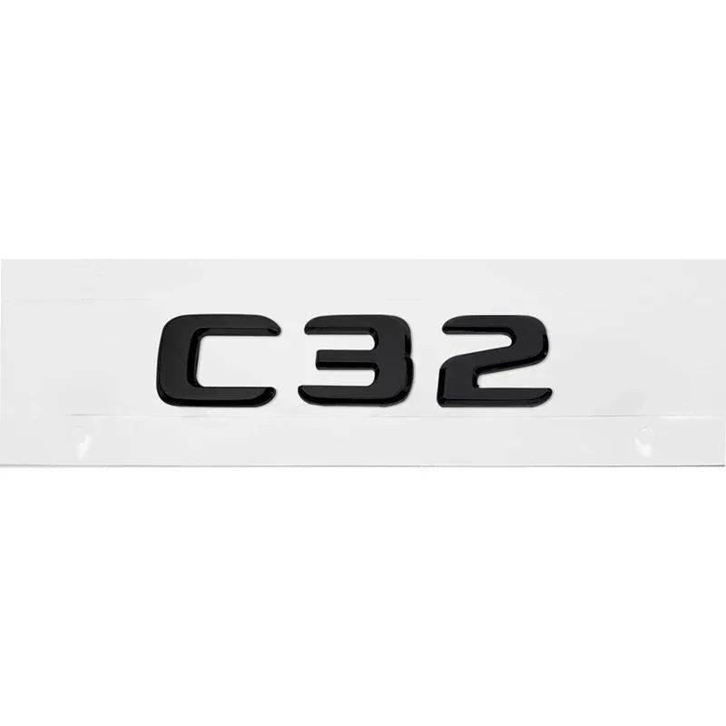 ABS Car Rear Trunk Emblem 3D Letters Tail Box Sticker Badge for Mercedes Benz C32 C36 C55 C63 C200 C220 C230 C Class W204 W205 KS6