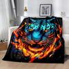 Tiger And Roses Blanket Suitable for Offices, Travel, Living Rooms Also a Good Gift for Friends and Family Suitable for All Seasons.
