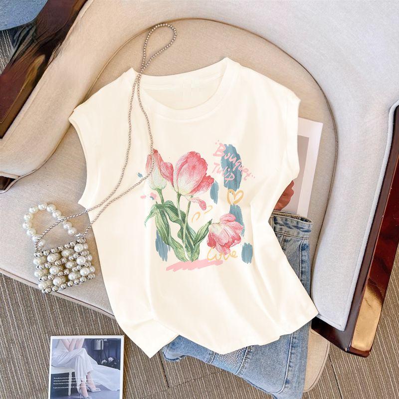 

Удобная и дышащая хлопковая женская летняя майка без рукавов XXXL бежевый