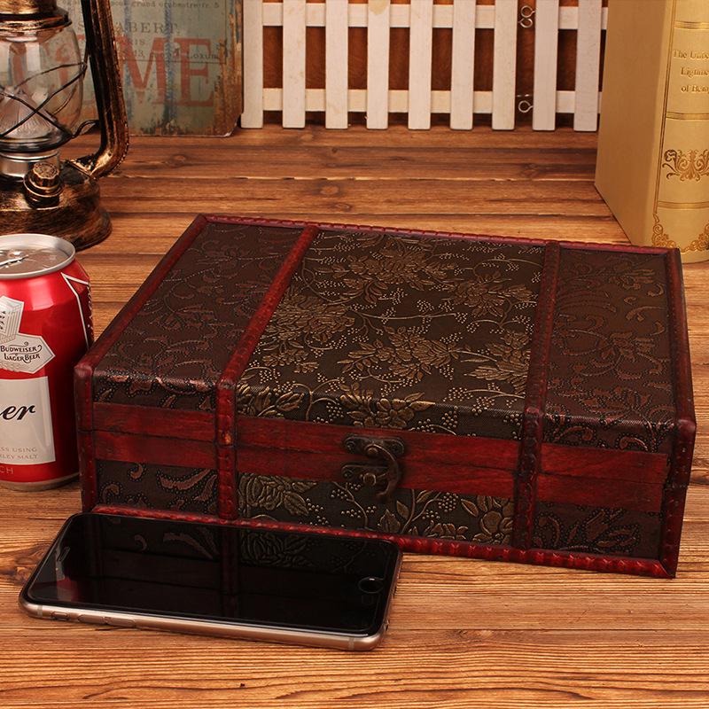 Creative Wooden Desktop Organizer: Space-Saving Chinese Zhua Zhou Storage Box for Books