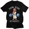 Funny Jesus Graphic T-shirts Ninjesus Kung Fu T Shirt Casual  Short Women Men Clothing Tees Tops Streetwear Japan Anime Clothes