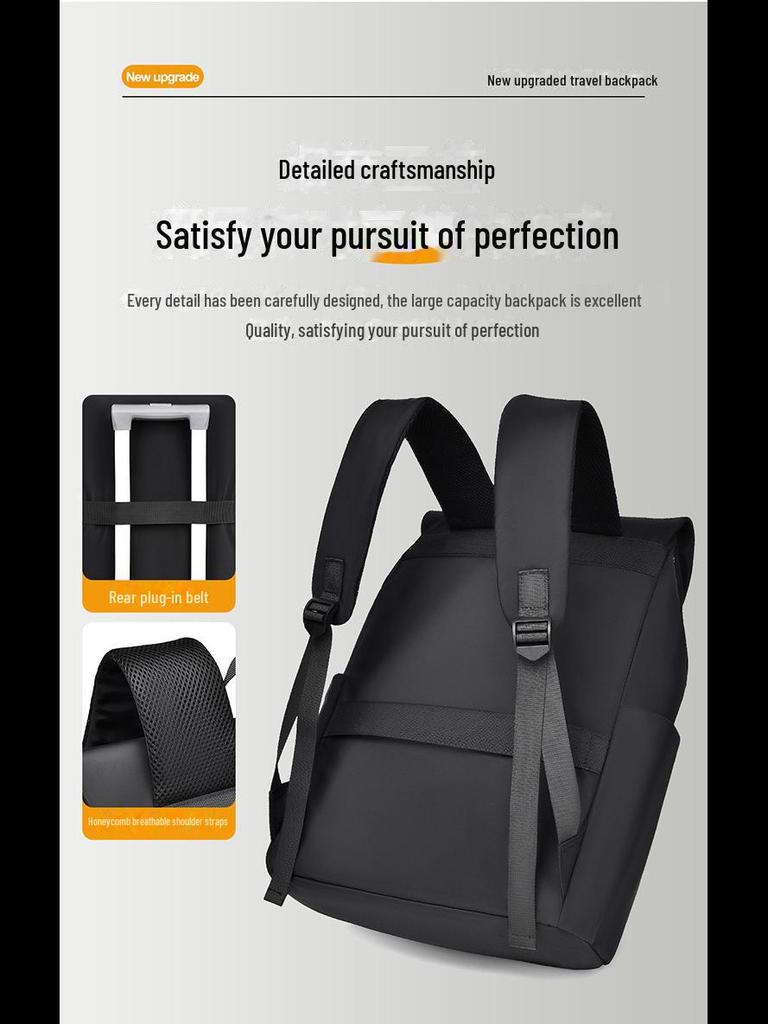 Men's High-End Casual Backpack - Large Capacity Commuter Bag