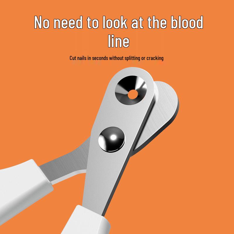 Pet Nail Clippers: Anti-Bleeding, Round Hole Design for Safe Cat and Dog Use