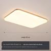 Nordic Ultra-Thin LED Ceiling Lamp - Modern Solid Wood Design for Bedroom, Living Room, Corridor, or Porch.