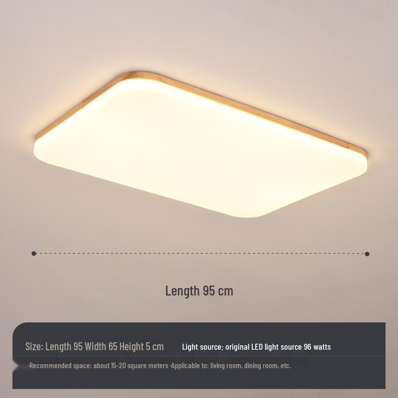 Nordic Ultra-Thin LED Ceiling Lamp - Modern Solid Wood Design for Bedroom, Living Room, Corridor, or Porch.