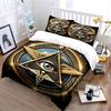 Eye, triangle, wings, globe. Bedding sets Duvet cover sets Duvet covers Pillowcases(1 * Duvet Cover 2 * Pillowcases without duvet insert)