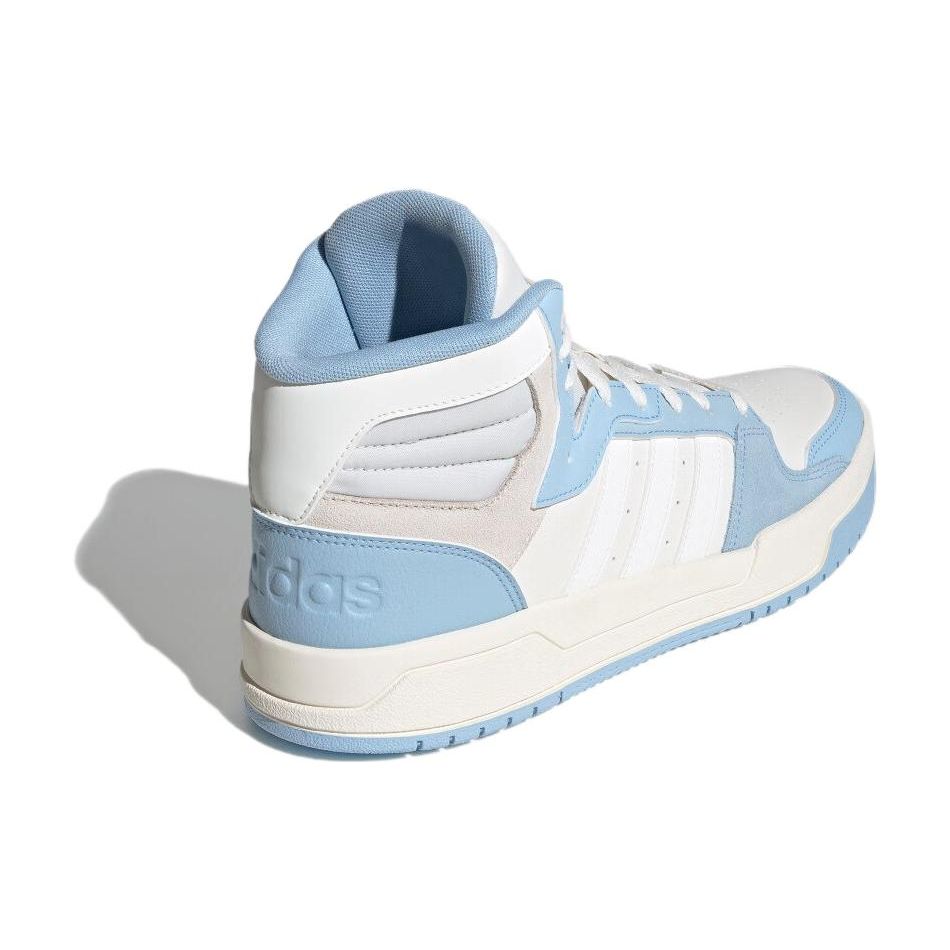 Adidas Neo Entrap Fabric Synthetic Leather Mid Comfortable Versatile High-Top Sneakers Unisex Sneakers Blue IE3906