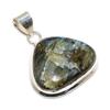 Labradorite Gemstone 925 Solid Sterling Silver Jewelry Pendant 1.58" SU-10229