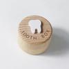 3D Original Wood Carved Tooth Keepsake Box | Cute Tooth Storage Box, Minimalist Design, Made of Natural Beech Material