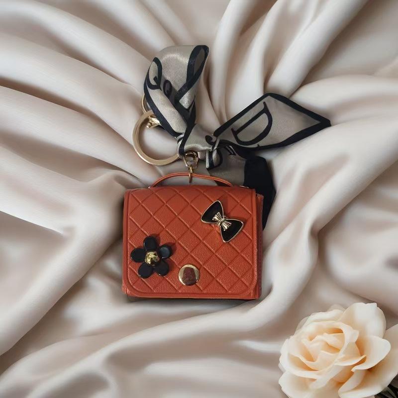 1 PC Cute Key Bag Owl Coin Purse Mini School Bag Car Key Chain Pendant Lady Wallet PU Leather Coin Purses Coin Purse Keychain