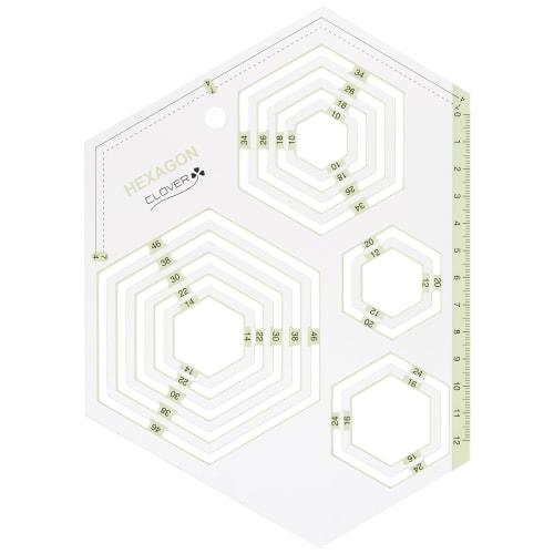 

Clover Piece Template Hexagon 57-995