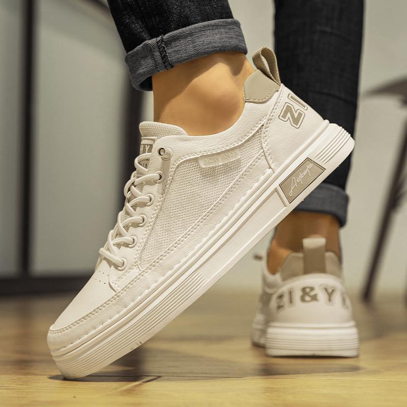 

Мужская обувь Xiaobai 2024 года, новые летние сетчатые повседневные универсальные туфли на плоской подошве, летние дышащие дезодорирующие спортивные туфли 39