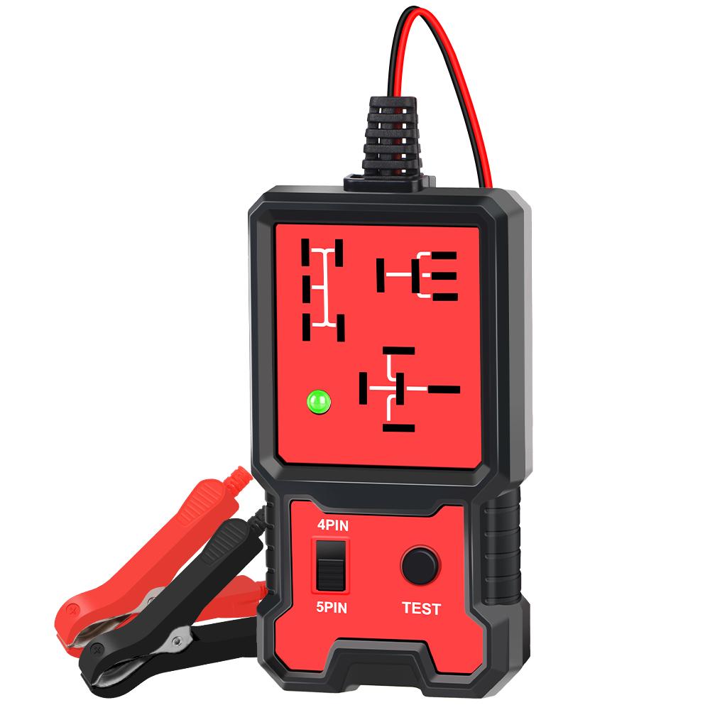 Car Battery Checker Universal 12V Car Relay Tester Voltage Tester Automotive Electronic Relay Tester LED Indicator Light