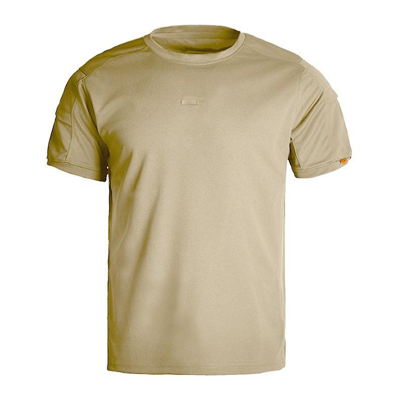 

Hanye Hurricane Second-generation Round-collar Short-sleeved Outdoor Quick-drying T-shirt Elastic Breathable Half-sleeve Physical Wear M хаки