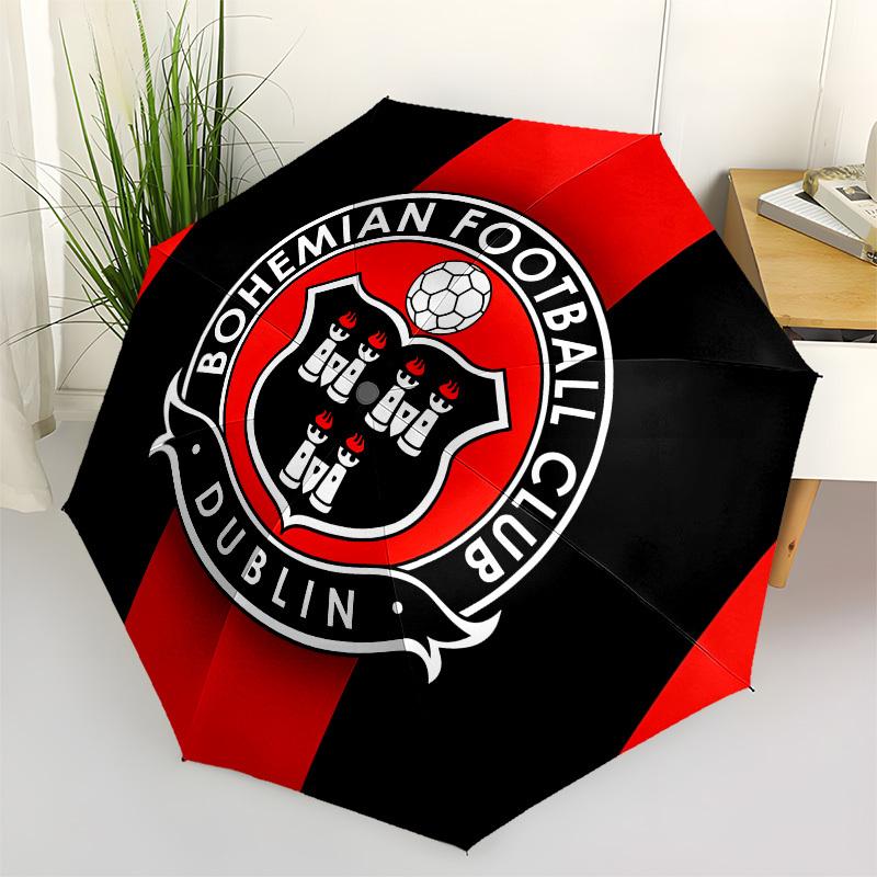

Bohemian Football Club, Dublin Automatic Opening and Closing, 8 rib Structure Portable Umbrella, Suitable for Men and Women in All Seasons