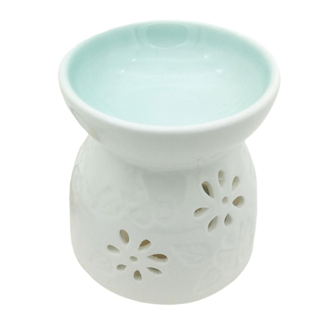 Elegant Essential Oil Burner Ceramic Incense Burner Candle Holder for Bedroom Living Room or Bathroom Ambiances