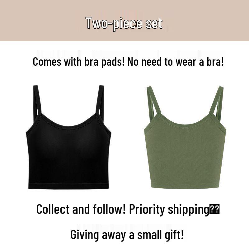 Women's Spicy Summer Slim Fit Backless Camisole with Chest Pads