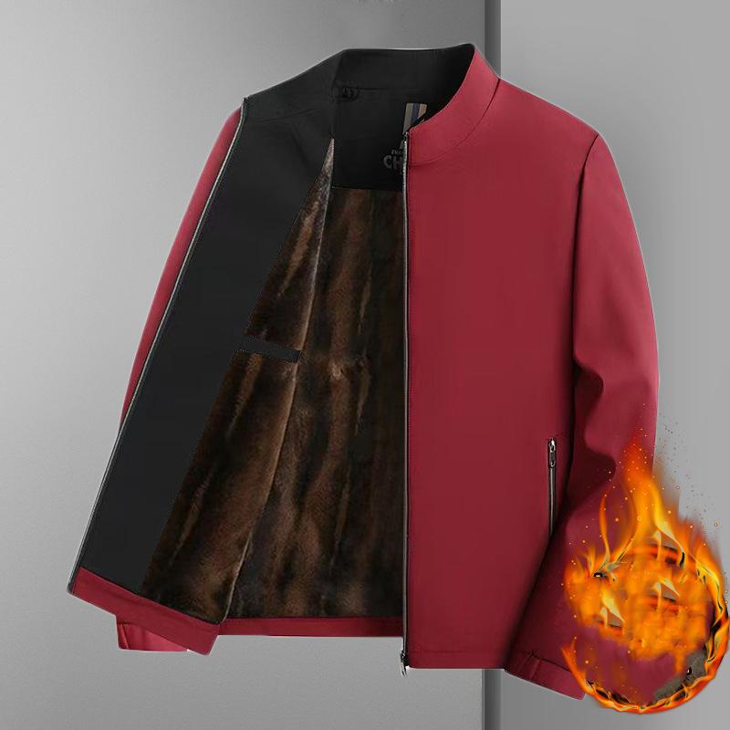 

Мужская зимняя теплая куртка, утолщенная теплая деловая куртка, куртка с воротником-стойкой XS