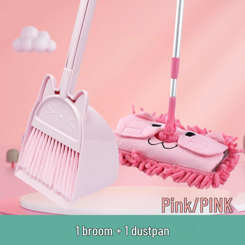 Children's Mini Broom & Dustpan Toy Set
