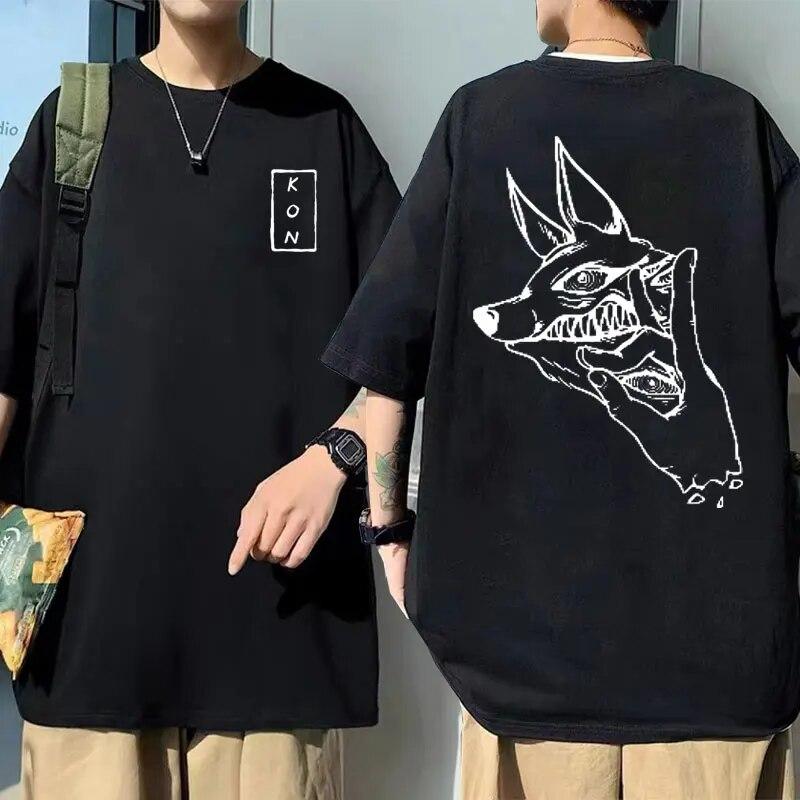 Tricou cu imprimeu Anime japonez Chainsaw unisex Hayakawa Aki Fox Devil Kon Tricou unisex din bumbac moale Tricou unisex femei Unisexga Streetwear