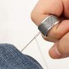 Thickened Top Stud Ring Needle Ring - Home Use - Handmade Sewing Aid - Old-fashioned Opening - Adjustable - Anti-slip Hand Protection