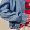 Maxza Stud Point Blouson Denim Shirt Zf03qj006nh