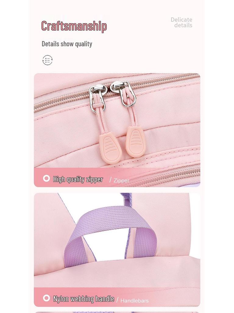 Quicksand Style Backpack for Girls - Suitable for Elementary to Junior High Students