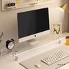 Acrylic Monitor Riser with Keyboard Tray and Storage Shelf