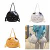 College Style Handbag Large Capacity Crossbody Bag Lightweight Nylon Prints Cat Messenger Bag  Girl