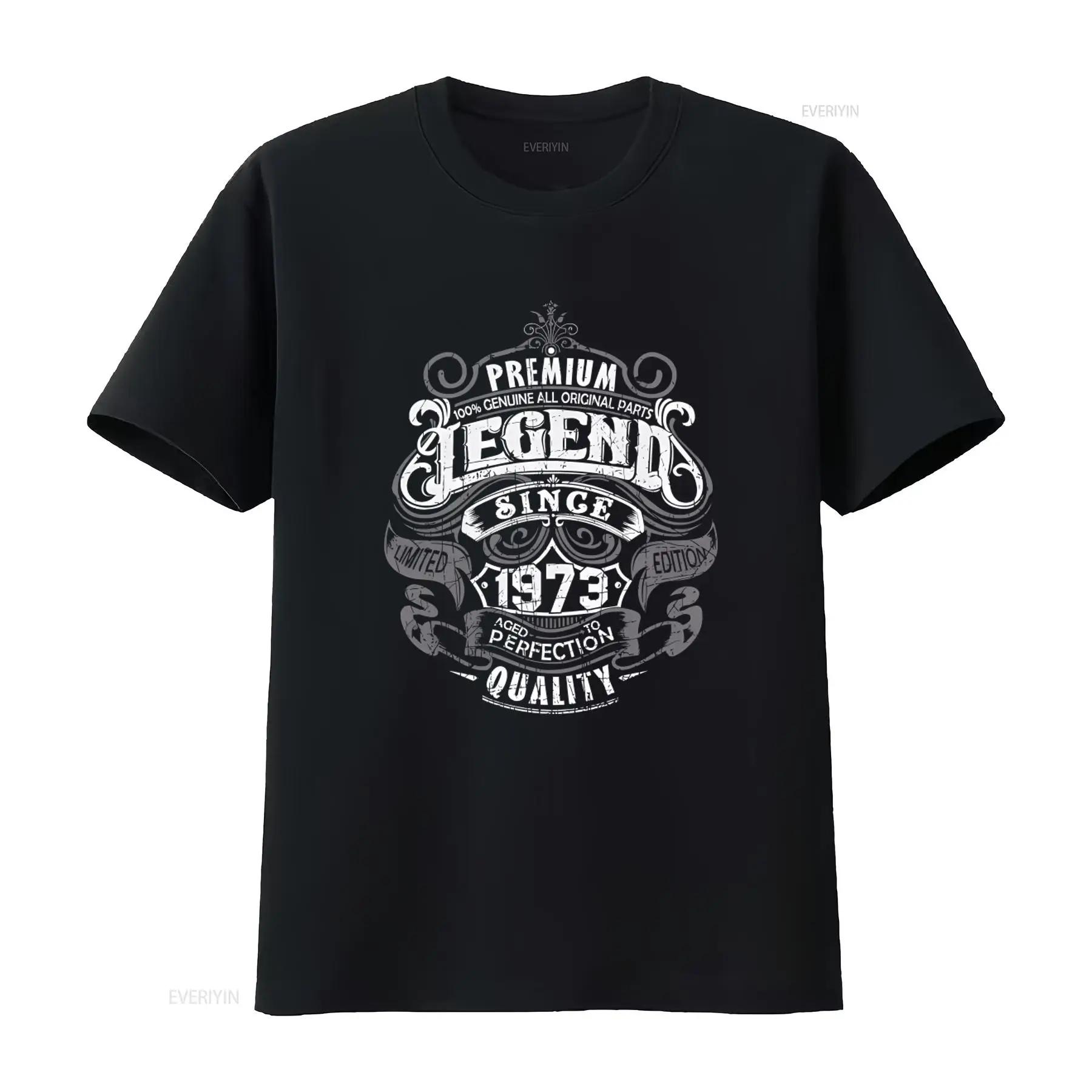 

1973 Premium Legend Since Mens T Shirt 50th Birthday Funny 50 Year Old Top 100 Genuine All Original Parts Limited Edition - M... S разноцветный