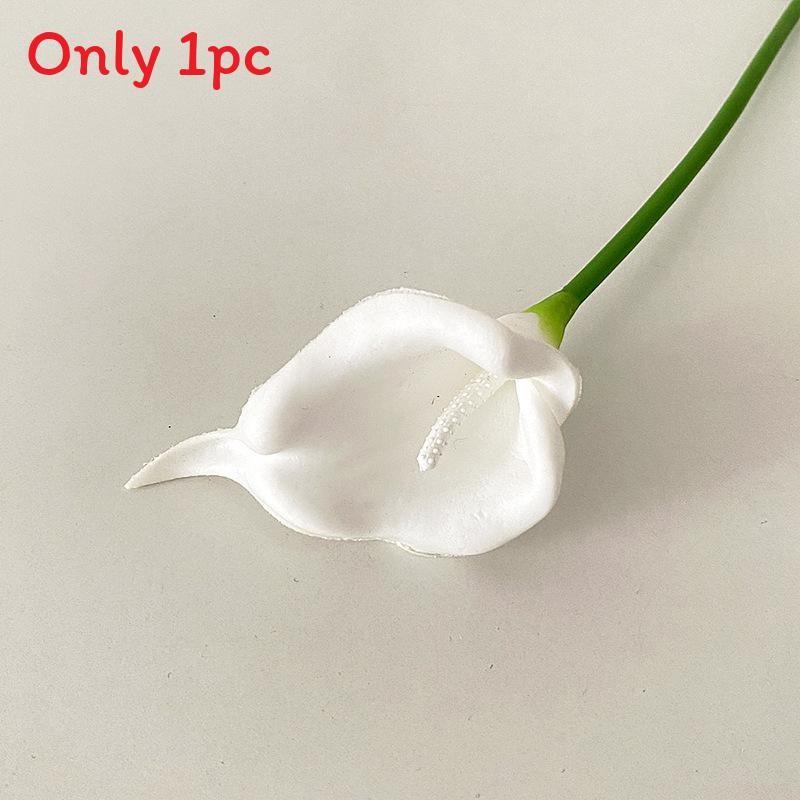 Mini Calla Lily Artificial Flowers For Wedding Decor Home Office Props Photography