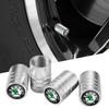 2025 Hot 4Pcs Metal Car Wheel Tire Valve Caps Covers Auto Accessories For Skoda Octavia Fabia Superb Yeti Rapid Kodiaq Kamiq Kar