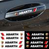 GAGBB1 4PCS Car Styling Car Door Handle Decals Design Stickers Vinyls Decals For Abarth Punto 124 125 500 Fiat Viaggio Car Accessory