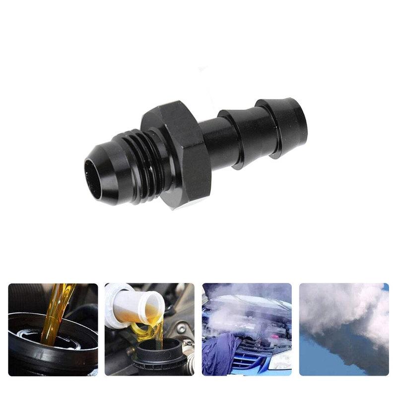 1pc Universal Aluminium Fitting Male 6An An-6 To 3/8" Hose Barb Adapter AN6 6AN -6AN 3/8 Push Lock Automobiles Accessories