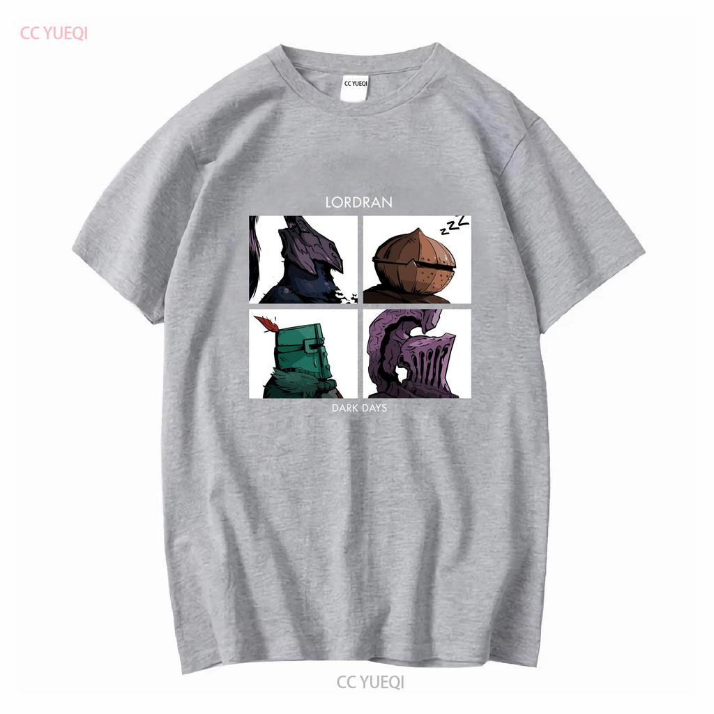 Lordran Dark Souls Days T Shirt Regular Fit Crew Neck Cotton S M 5XL Long or Short Sleeves Vintage Washed Homme