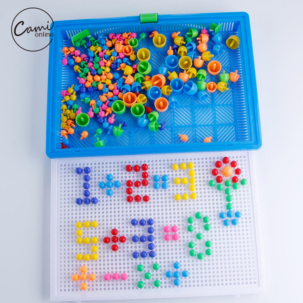 296 buc Mozaic Imagine Puzzle Jucărie Copii Compozit Intelectuală Educațională Kit Cu ciuperci