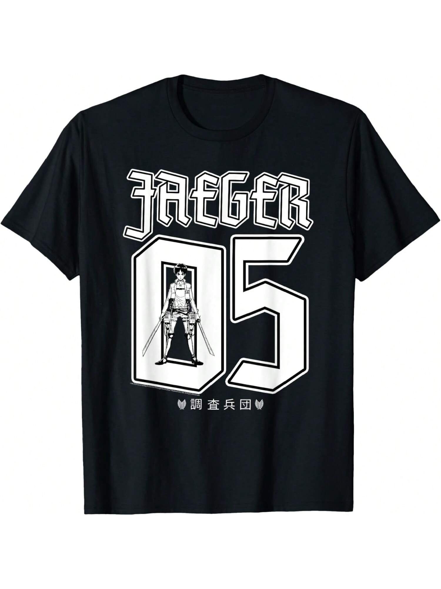 05 Jaeger Varsity Спортивный Дизайн Аниме Футболка S разноцветный