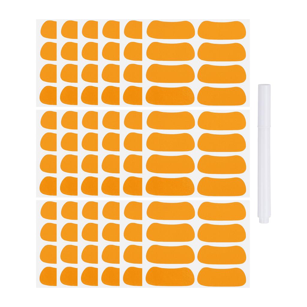 48-144Pairs Sports Eye Black Stickers Under Eye Black Strips Football Face Stickers Breathable Eyeblack Sticker with 1Pcs Pencil