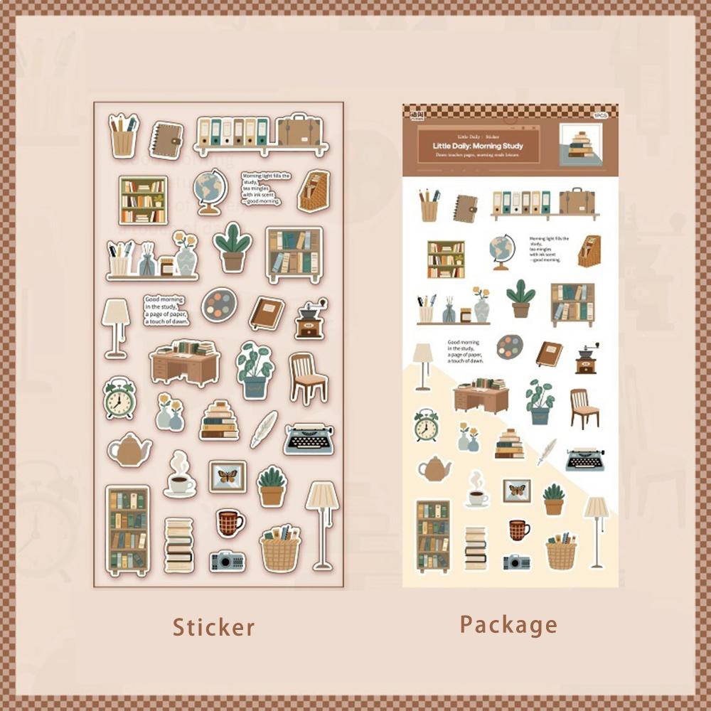 Landscape Stickers Japanese Small Daily Cartoon Life Small Items Pattern Decoration Hand Tent DIY Scene Collage
